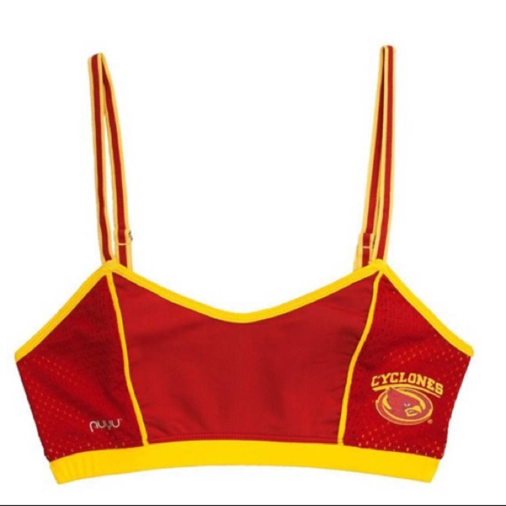 IOWA STATE UNIVERSITY SPORTY BRALETTE WITH BACK STRAPS